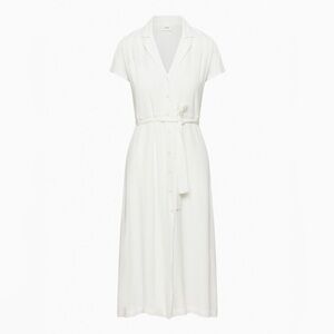 NWT Aritzia Wilfred Elegant White Shirt Dress